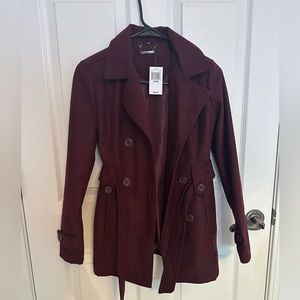 burgundy children’s coat